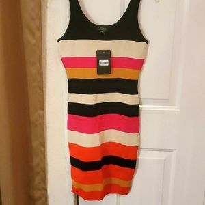 Knit Dress black multi